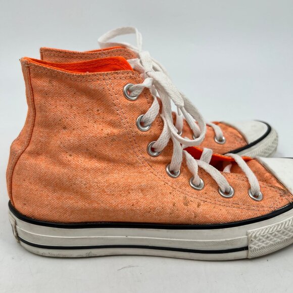 Converse Orange High Top Sneakers | Size 6 - Picture 10 of 10